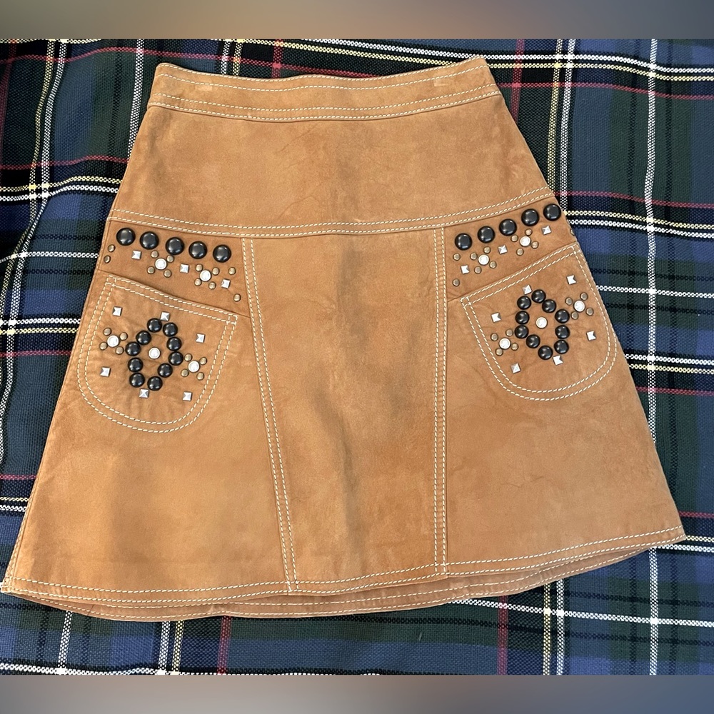 Coach Tan Suede skirt